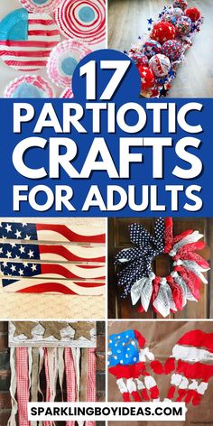 Patriotic crafts are perfect for any national holiday. Explore DIY Independence Day decorations, red white and blue crafts, and American flag crafts for kids. Create patriotic wreaths, patriotic mason jar crafts, and patriotic centerpieces. Try easy patriotic paper crafts for fun family projects. Decorate your home with patriotic home decor and American flag decorations. Plan July 4th party crafts and make fireworks crafts for a festive touch. So make sure to try these DIY memorial day crafts. Red White And Blue Crafts, American Flag Crafts, Flag Crafts, Independance Day, Blue Crafts, Patriotic Crafts