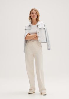 Opus Flared Jeans - milk Jean Flare, Flared Jeans, Flare Jeans, Straight Leg, Milk