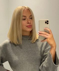 Long Bob Hairstyles For Straight Hair, Straight Long Bob Hairstyles, Long Bob Aesthetic, Blonde Bob Long, Long Bob Haircuts Straight, Long Bob Braun, Straight Bob Blonde, Short Bob Hairstyles Blonde