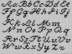 an old fashioned cross stitch pattern with the letters and numbers in each letter, as well as