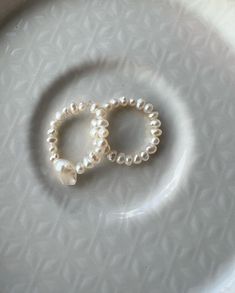 Freshwater Pearl Bead Elastic Pearl Ring Tiny Pearl Ring - Etsy Elegant Beaded Ring Jewelry, Stackable Pearl Jewelry With Round Beads, Stackable Round Pearl Bead Jewelry, Elegant Handmade Round Bead Rings, Dainty Pearl Ring With Round Beads, Dainty Pearl Rings With Round Beads, Anniversary Beaded Round Ring, White Beaded Pearl Ring, White Pearl Ring For Jewelry Making