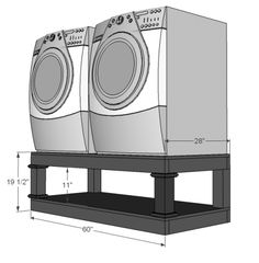 three washers sitting on top of each other in front of a white background with measurements