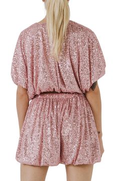 Glistening sequins and a relaxed puff design bring easy glamour to this party-ready crop top. 100% polyester with 80% polyester, 20% cotton lining Hand wash, dry flat Imported Puff Crop Top, Puff Design, Top 100, Nordstrom Rack, Sequin, Crop Top, Hand Wash, Rompers, Nordstrom