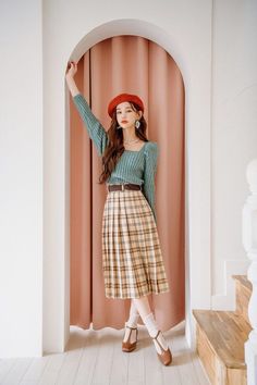 Mom Daughter Outfits, Bright Outfits, Korean Casual Outfits, Modesty Fashion, Korean Fashion Dress, Stylish Work Outfits, Lovely Clothes, Girly Outfits, Stylish Fashion