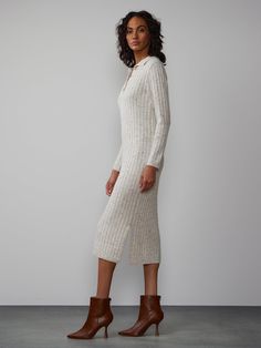 Polo Sweater, Midi Length, New Dress, Sweater Dress, Long Sleeves, New York, Long Sleeve