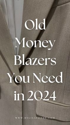 2024 Old Money Style, Old Money Jackets Women, Must Have Blazers For Women, Fall Blazer Outfits 2024, Old Money Blazer Outfit, Old Money Essentials Woman, Short Blazer Outfits For Women, Old Money Essentials, Old Money Blazer