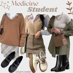 Medicine Student Aesthetic, Aufits Aesthetic, Tidy Closet, Student Outfit, Zoophobia Comic, Niche Aesthetic, Student Aesthetic, Color Combos Outfit, Academia Outfits