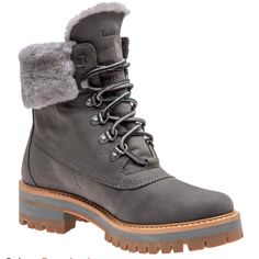 Timberland Women's Courmayeur Valley Shearling Waterproof Cold-Weather Boots Size 6 Like New! Pretty Heels, Cold Weather Boots, Timberlands Shoes, Timberlands Women, Timberland Shoes, Timberland Boots, Winter Boots, Cold Weather, Bootie Boots