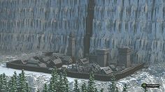 Game Of Theones, Winterfell Castle, Minecraft Idea, Castle Black, Black Castle