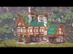 a large house made out of lego blocks