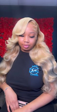 Blond Side Part Wig, Blond Lace Wig, Hairstyle Suggestions, Black Girls Hairstyles Weave, Wig Installs, Glamour Hair, Wig Install