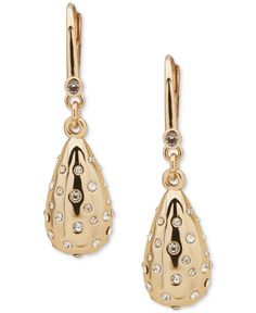 in stock Cool Earrings, Crystal Drop Earrings, 14kt Gold, Unique Earrings, Crystal Earrings, Gold Tones, Pick Up, In Store, Buy Online