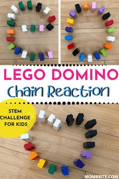 Domino Chain Reaction, Kids Science Experiment, Domino Crafts, Science Experiments Kids Easy, Stem Activities Preschool