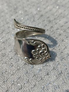 Very beautiful and unique spoon design in sterling silver. Wishlist Christmas, Spoon Design, Sterling Silver Spoon Ring, Silver Spoon Ring, Sterling Silver Spoons, Spoon Ring, Spoon Rings, Silver Spoon, Silver Spoons