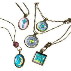 This all-in-one kit lets the kid be the designer! All the premium materials needed to make 4 vintage-style pendant necklaces are included 5 metal pendants, 5 metal ball chains, 11 decorative stickers, 5 dome stickers, 10 metal ball chain caps, 5 clasps, a decorative bead and simple, step-by-step instructions on how to put them all together. In no time, kids will be designing and making stylish accessories to wear and share. It's quick to learn but challenging enough to engage older kids and twee Adjustable Retro Nickel-free Jewelry, Vintage Personalized Metal Necklaces, Vintage Metal Personalized Necklace, Personalized Vintage Metal Necklace, Retro Round Metal Necklaces, Retro Round Metal Necklace, Retro Charms Necklace Gift, Multicolor Retro Jewelry For Vintage Collection, Retro Charms Necklace For Gift