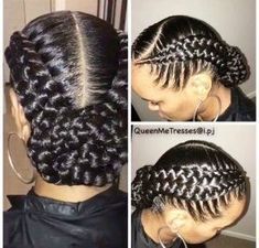 Bridesmaid Hairstyles Black Hair, Bridesmaids Hairstyles, Two French Braids, New Natural Hairstyles, Twisted Hair, Bridal Styles, Black Bridesmaids, Fishtail Braid, Feed In Braid