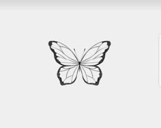 a black and white image of a butterfly