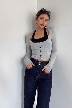 Grey Cami Outfit, Cami Outfit, Galaxy Art, Long Sleeve Tee Shirts, Western Outfits, Bandage Dress, Mesh Dress, Satin Dresses, Shoulder Sleeve