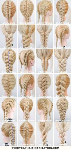 Easy Braids For Beginners, Braid For Beginners, How To Braid, Messy Bob, Different Braids