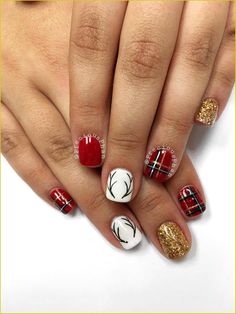 Plaid nails. Reindeer nails. #PreciousPhan #nails #plaid #preciousphan #reindeer Plaid nails. Reindeer nails. #PreciousPhan the cold-climate months are proper across the corner, and whether or not you may be going online from domestic for the the rest of 2020 or from time to time venturing into the office, locating the proper wintry weather outfit for paintings is key. But with regards to dressing for much less than applicable conditions, there are some variables one ought to bear in mind. A Reindeer Nails Designs, Nails Reindeer, December Nails Christmas, Reindeer Nail Art, Reindeer Nails, Plaid Nail Art, Nagellack Trends, December Nails, Holiday Nail Designs