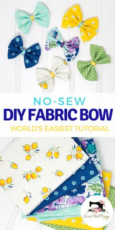 no sew diy fabric bow is easy to make