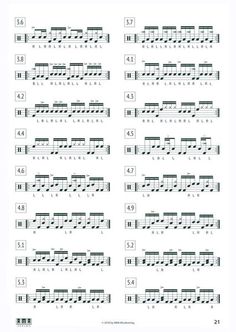 the guitar tabs are arranged in several different styles and sizes, with numbers on them