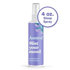 Relax your mood with this light, clean aromatherapy spray infused with lavender and chamomile essential oils. This heavenly calming spray will help you unwind into pure serenity, soothing your soul. Incorporate this lavender sleep spray into your bedtime routine as a natural way to wind down and sleep easy. This is also an excellent lavender room spray. Customers use Asutra Mist Your Mood as a bathroom spray, kitchen spray, car spray and even body spray. Spritz this lavender spray throughout the Lavender Sleep Spray, Lavender Room Spray, Aromatherapy Spray, Lavender For Sleep, Car Spray, Bathroom Spray, Magnesium Lotion, Sleep Spray, Lavender And Chamomile