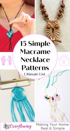 the ultimate guide to make macrame necklaces