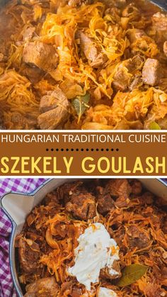 this hungarian traditional cuisine is served with goulash and sour cream