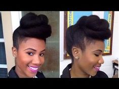 Faux Updo, High Puff, African Natural Hairstyles, Ethnic Hair, Hairstyle Youtube, Twisted Updo, Natural Hairstyle