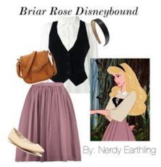 Briar Rose Inspired Outfits, Disney Bounding Sleeping Beauty, Briar Rose Outfit, Simple Disneybound Outfits, Aurora Bounding, Comfy Disneybound, Disney Outfits Inspired, Briar Rose Disneybound, Disney Theme Outfits