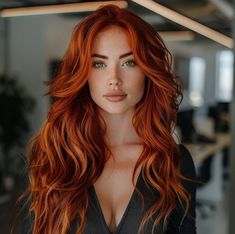 Fall Hair Colors Copper, Ginger Hair Dyed, Copper Blonde Hair Color, Shaggy Layers, Warm Blonde Hair, Boho Knotless, Copper Blonde, Pretty Redhead, Copper Highlights