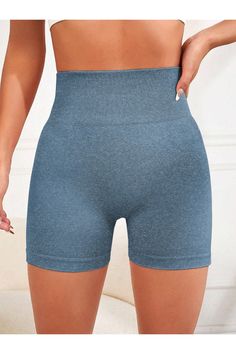 These high waist active shorts are designed for comfort and movement during any workout. Made with breathable and moisture-wicking fabric, they provide both support and flexibility. With a flattering high waist design, these shorts offer a secure fit while enhancing your figure. Perfect for any active lifestyle. Features: Basic style Stretch: Highly stretchy Material composition: 54% polyamide, 34% polyester, 12% elastane Care instructions: Machine wash cold. Tumble dry low. Imported Size US Bot Womens Summer Shorts, Sports Shorts Women, Sports Shorts, Active Shorts, Yoga Shorts, Short Leggings, Active Lifestyle, Basic Style, Summer Shorts