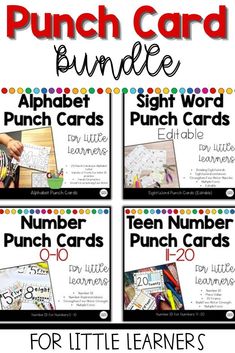 the alphabet and number flash cards for little learners to use with their own numbers