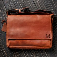 "This crossbody bag for men is made of high-quality 100% CRAZY HORSE leather, carefully hand-cut and sewn. Stylish and practical, it has many compartments with enough space for your wallet, a passport, a smartphone, and any other small storage you need for everyday use. With this leather messenger bag, you will stand out in the crowd and all of your closest stuff will always be nearby. ITEM DETAILS *Leather men's shoulder bag with frontal flap magnetic closure *Size: XL - dimensions: 13.2\"Lengh Cross Body Bag For Men, Body Bag For Men, Mens Leather Satchel, Tablet Bag, Mens Leather Bag, Leather Gifts, Leather Messenger Bag, Small Storage, Crazy Horse