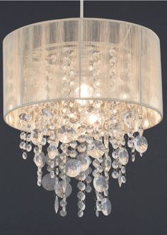 a chandelier hanging from the ceiling