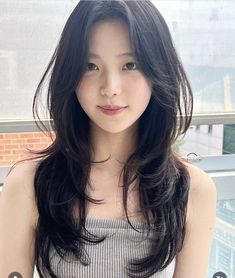 Korean Hair Color, Asian Haircut, Hair Stylies, Haircuts For Medium Hair, Haircuts Straight Hair, Long Layered Hair