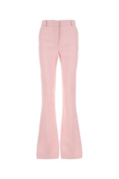 Pastel Pink Crepe Pant Valentino Pants, Herno Jacket, Mens Designer Shoes, Flare Trousers, Formal Outfit, Yoga Wear, Italian Fashion, Valentino Garavani, Pastel Pink