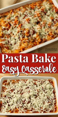 an easy casserole recipe that is ready to be eaten