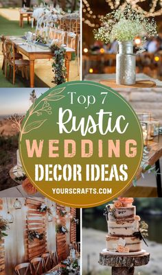 the top 7 rustic wedding decor ideas