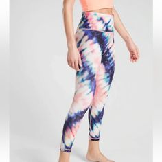 Fitted Next To The Body With An Ultra High-Rise Waistband That Holds You In Inseam: Reg: 25"; Petite: 23"; Tall: 28"; Plus: 22.5" Product Details For: Yoga And Studio Practice Feel: Fabric Feels Smooth And Compressive On Body Fave: Stash Pocket In Back Waistband Holds Your Smartphone Multicolor Athleisure Leggings For Training, Sporty Multicolor Leggings For Sports, Sporty Multicolor Leggings For Workout, Sporty Multicolor Workout Leggings, Multicolor Sportswear Activewear, Multicolor Workout Leggings In Athleisure Style, Multicolor High Stretch Activewear For Sports, High Stretch Multicolor Activewear For Sports, Multicolor Athleisure Bottoms For Gym