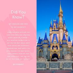 a pink and blue castle with the words did you know?