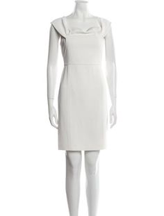 Rebecca Minkoff Sheath DressWhiteSleeveless with Square NecklineDesigner Fit: Dresses by Rebecca Minkoff typically fit true to size. White Fitted Sleeveless Formal Dress, Elegant White Sleeveless Sheath Dress, Elegant White Sheath Sleeveless Dress, White Fitted Knee-length Sleeveless Dress, White Sleeveless Sheath Dress, White Sleeveless Knee-length Dress For Formal Occasions, White Knee-length Sleeveless Formal Dress, White Sleeveless Knee-length Formal Dress, White Bodycon Sheath Sleeveless Dress