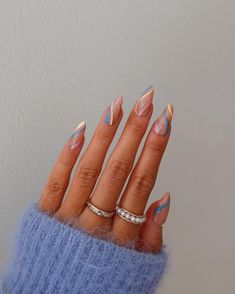 30+ Best Spring Nail Inspiration You Must Try Nagel Tips, Manicure Tips, Nail Art Set, Fake Nails With Glue, Diy Nail Art, Nail Length, Girls Nails, Stick On Nails, Nail Sizes