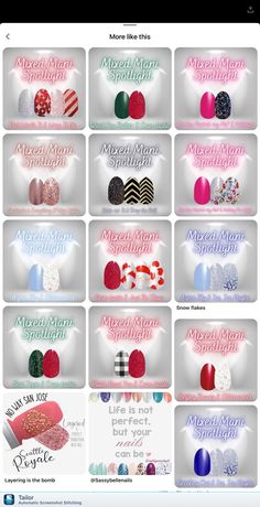 Colorstreet Nail Ideas 2020, Colorstreet Mixed Mani Ideas, Colorstreet Mixed Mani, Color Street Nails Combos, Colorstreet Combos