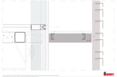 an architectural drawing shows the floor plan for a building that has been constructed into two levels