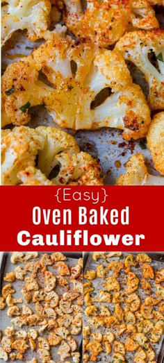 This oven-roasted cauliflower is easy and excellent. The combination of butter and olive oil caramelizes the florets and they are baked to crisp-tender perfection. The best thing about this recipe is that you can customize the seasoning with what you have on hand with great results. Easy Baked Cauliflower, How To Cook Cauliflower In The Oven, Cauliflower In The Oven, Best Baked Cauliflower Recipe, Baking Cauliflower In Oven, Cook Cauliflower, Cauliflower Seasoning, Oven Cauliflower, Best Way To Cook Cauliflower