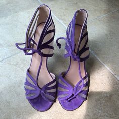 Stuart Weitzman Heels, Size 6, In A Very Good Condition Firm Price, I’m In No Rush Selling These. Purple Suede Evening Heels, Purple Suede Heels For Evening, Purple Heels With Leather Sole For Formal Occasions, Purple Heels With Leather Sole For Formal Events, Formal Purple Heels With Leather Sole, Purple High Heel Shoes With Leather Sole, Purple High Heels With Leather Sole, Stuart Weitzman Heels, Stuart Weitzman Shoes