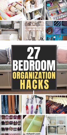 the top 25 bedroom organization hacks