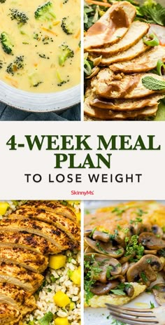 Reach your weight-loss goals with this 4-week meal plan designed to fill you up low-calorie, high-protein breakfast, lunch, and dinner options. Week Menu Plan, Vegan Bowl Recipes, Healthy Diet Meal Plan, Low Calorie Meal, Low Calorie High Protein, Cardio Exercises, Low Calorie Meals, Best Fat Burning Foods, Healthy Low Calorie